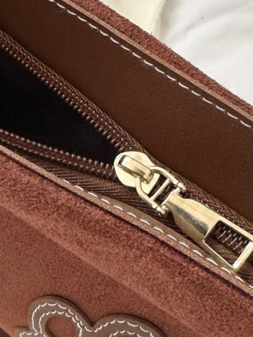 Suede Patch Adjustable Strap Tote Bag - Korvel