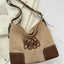 Suede Patch Adjustable Strap Tote Bag - Korvel