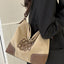 Suede Patch Adjustable Strap Tote Bag - Korvel