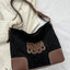 Suede Patch Adjustable Strap Tote Bag - Korvel