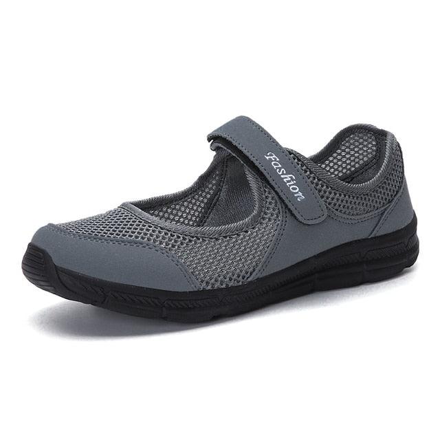 Baskets respirantes d'été pour femmes - Chaussures plates légères