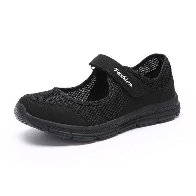 Baskets respirantes d'été pour femmes - Chaussures plates légères