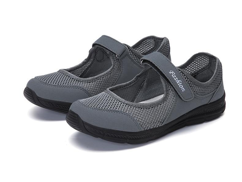 Baskets respirantes d'été pour femmes - Chaussures plates légères