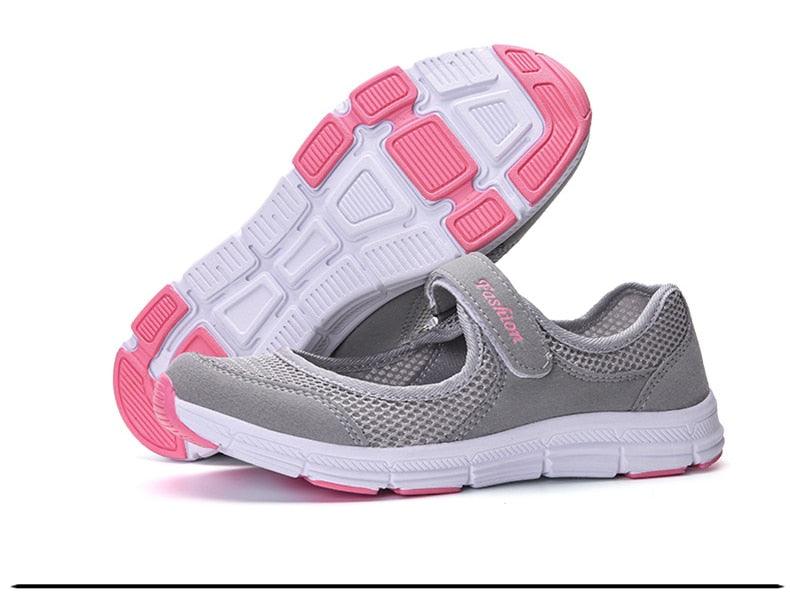 Baskets respirantes d'été pour femmes - Chaussures plates légères