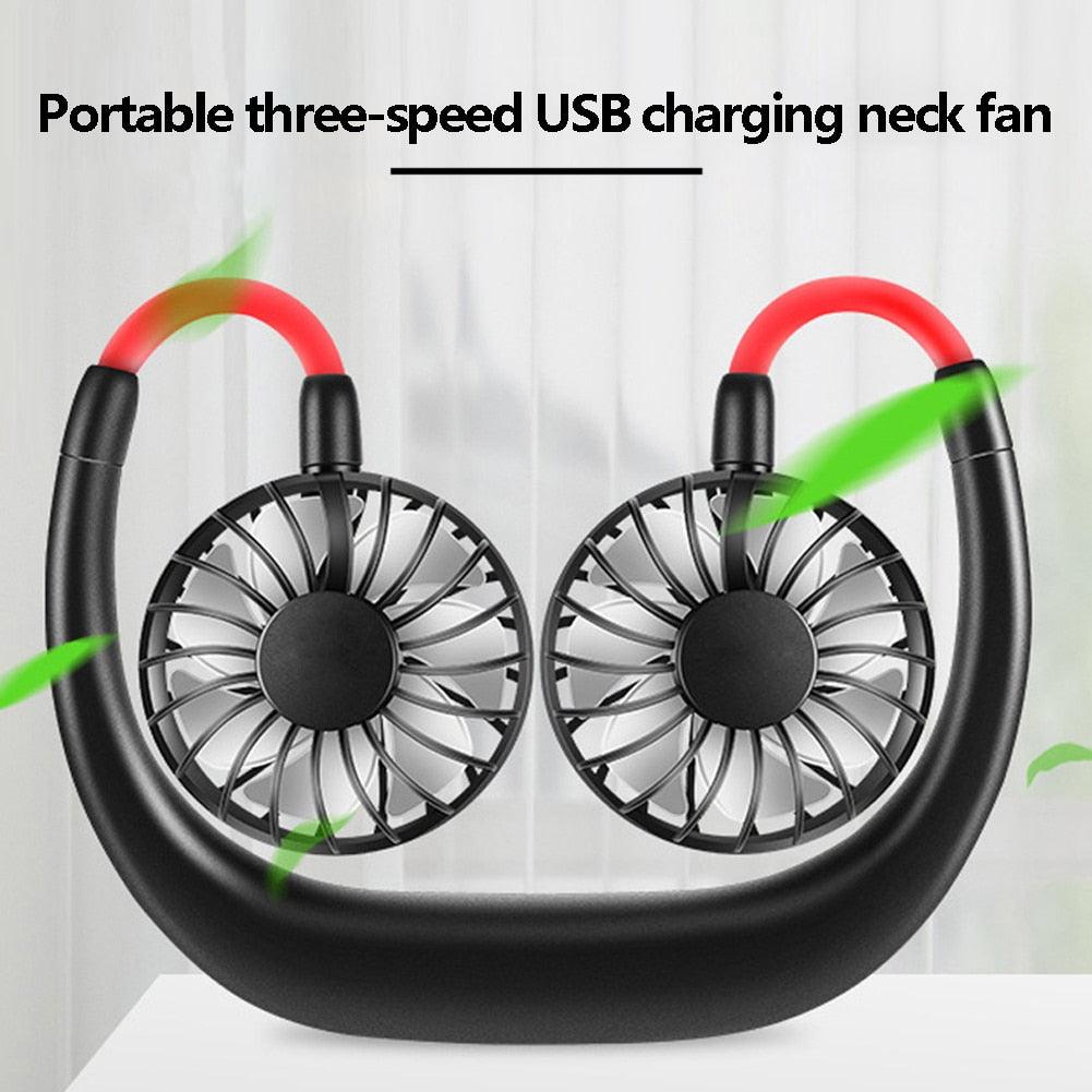 Ventilateur de cou rechargeable portable pour un confort en extérieur