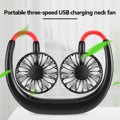 Portable Rechargeable Neck Fan for Outdoor Comfort
