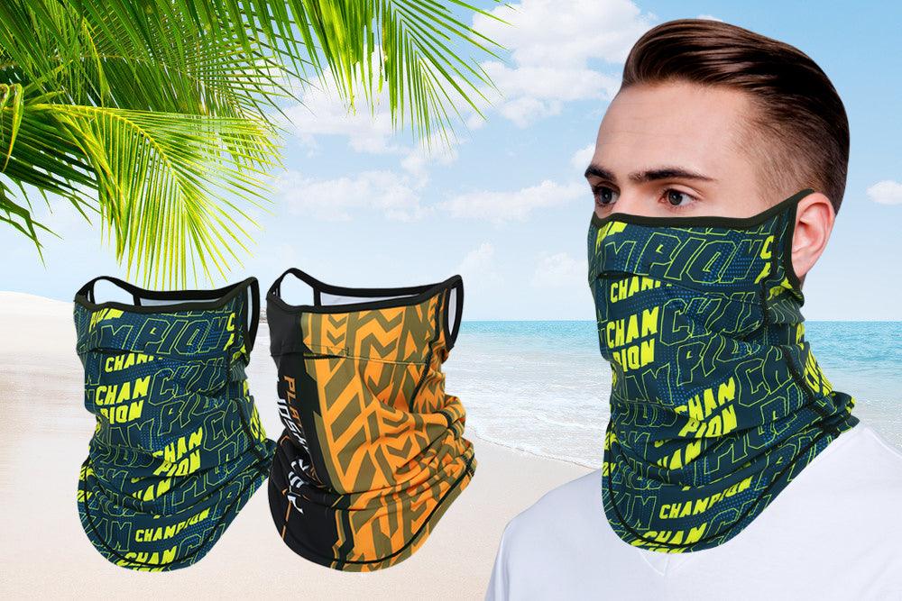 Bufanda Impresa de Media Máscara de Verano Premium para Actividades al Aire Libre
