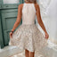 Summer lace patchwork slim fit dress elegant sleeveless mini dress - Korvel