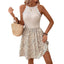 Summer lace patchwork slim fit dress elegant sleeveless mini dress - Korvel