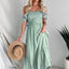 Summer new women's solid color dress - Korvel