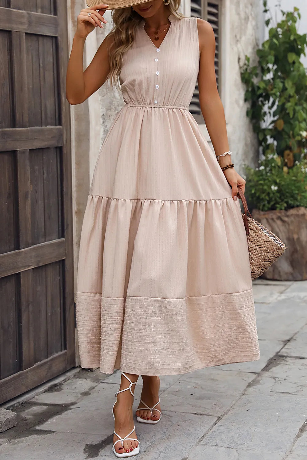 Elegant Solid Color Slim Fit Dress for Women