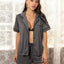 Summer thin short sleeved cardigan shorts pajama women - Korvel