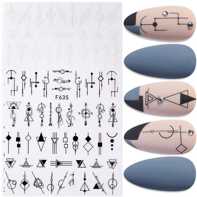 Autocollants d'ongles 3D Plage Tropicale pour Manucures