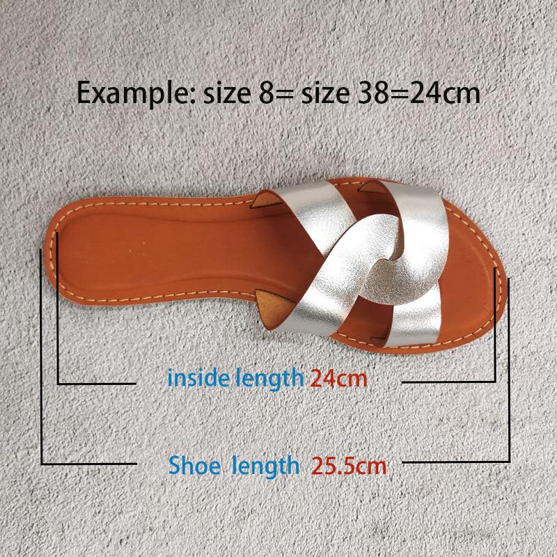 Chic Summer Flat Sandals for Women - Stylish & Comfortable Slip-Ons - Korvel