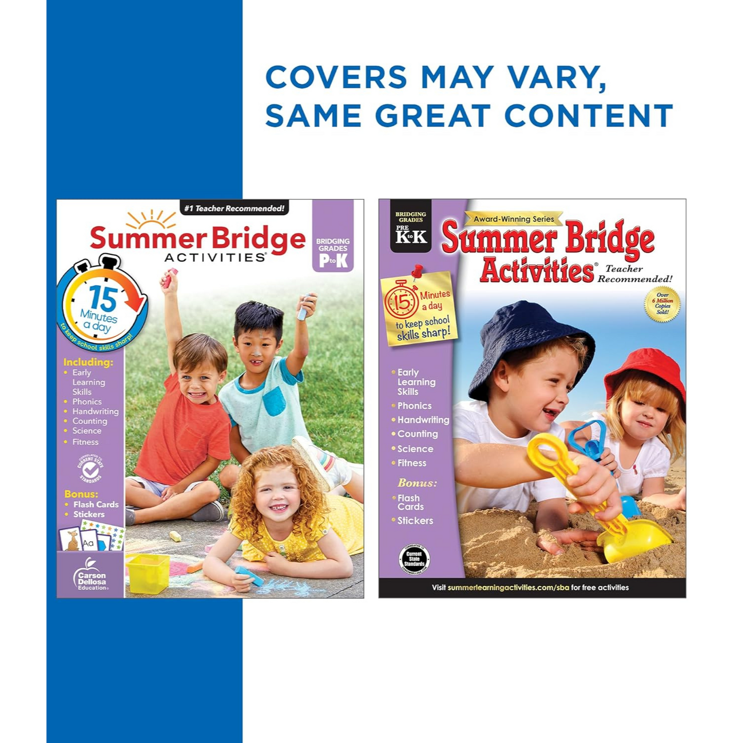 Summer Bridge Activities PreK-K Workbooks, Ages 4-5 (Spiral Bound) - Korvel