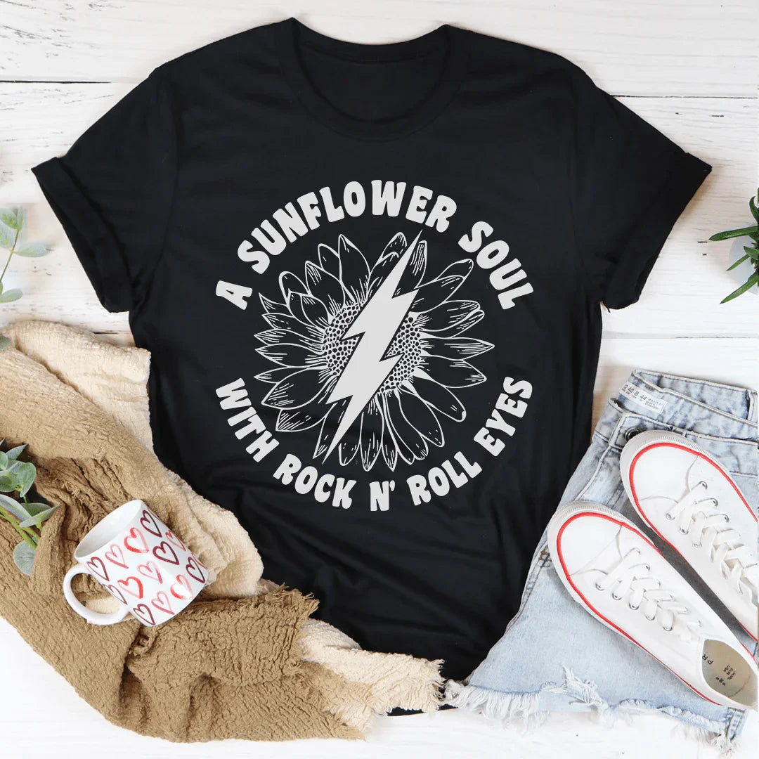 Camiseta Sunflower Soul &amp; Rock N Roll Eyes