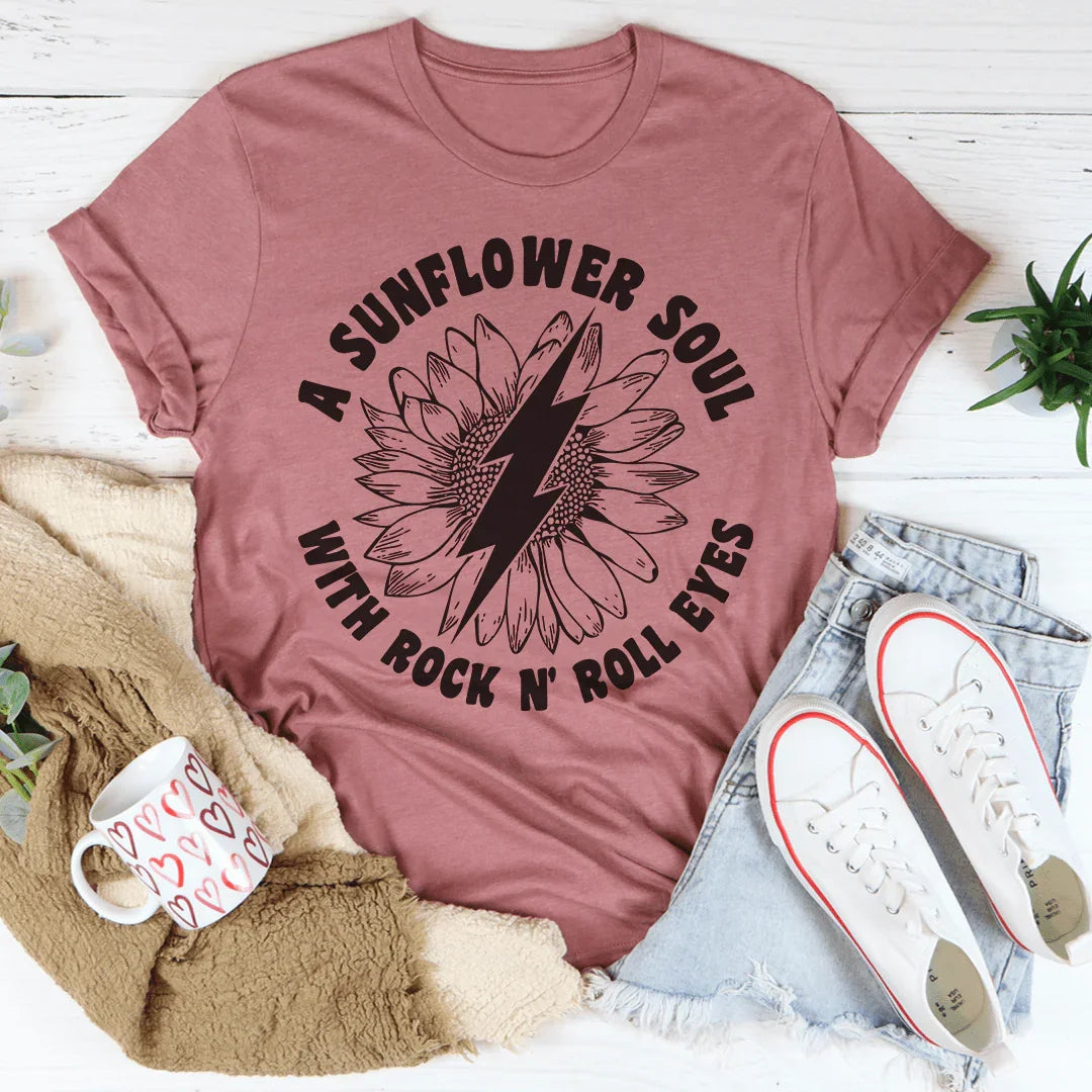 Camiseta Sunflower Soul &amp; Rock N Roll Eyes
