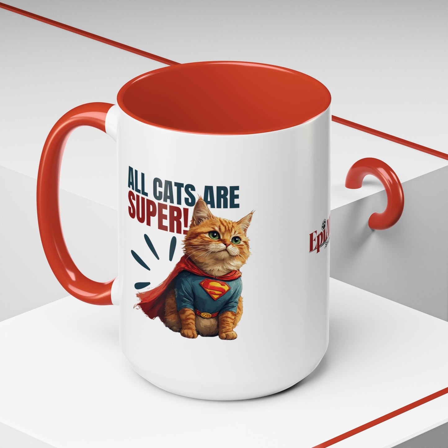 Taza de Acento Super Gato - Utensilios de Bebida Divertidos para Amantes de los Gatos