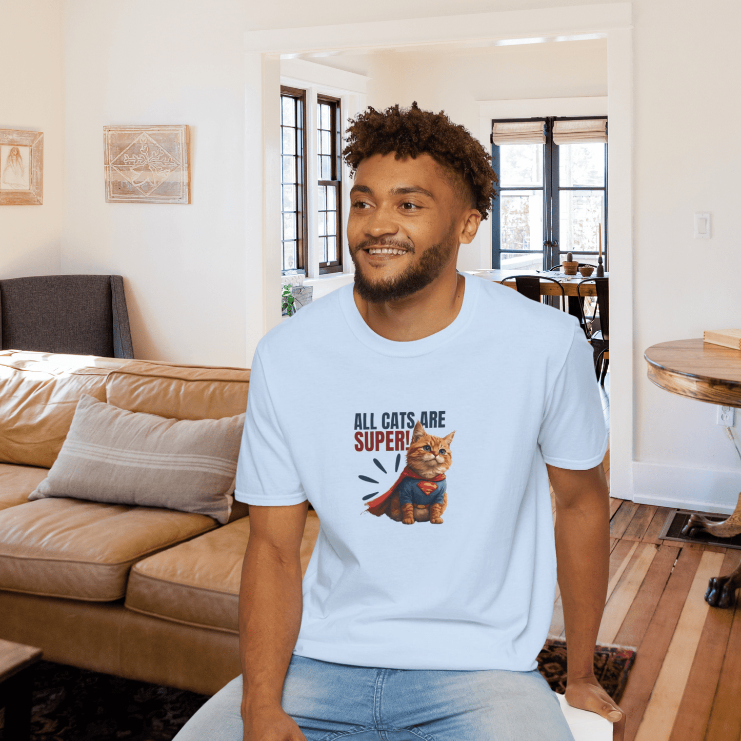 T-shirt unisexe Super Cat