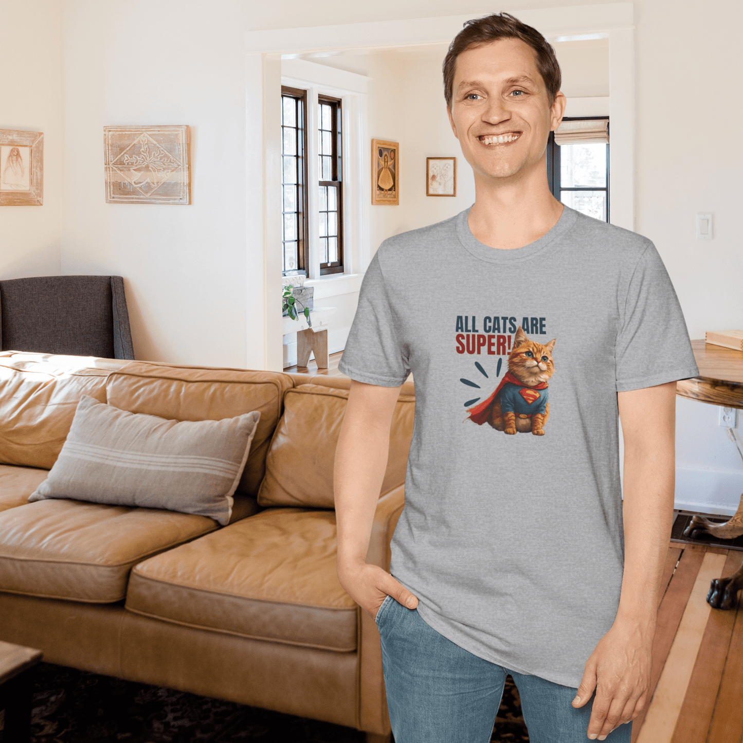 T-shirt unisexe Super Cat