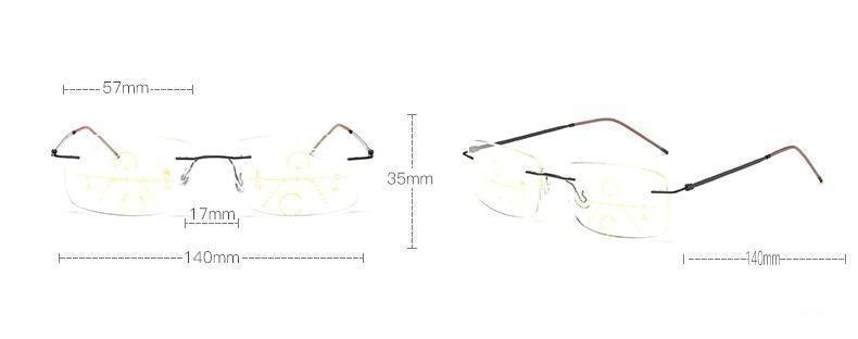 Gafas de lectura progresivas multifocales premium para todos