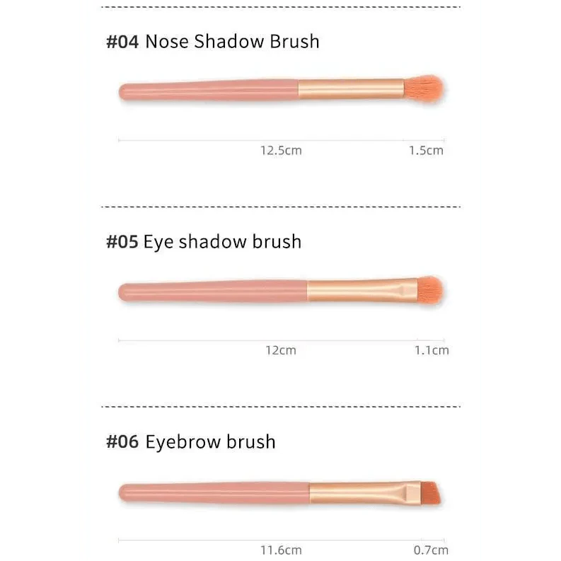 Luxury 8-Piece Travel Makeup Brush Set for Flawless Beauty - Korvel