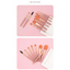 Luxury 8-Piece Travel Makeup Brush Set for Flawless Beauty - Korvel