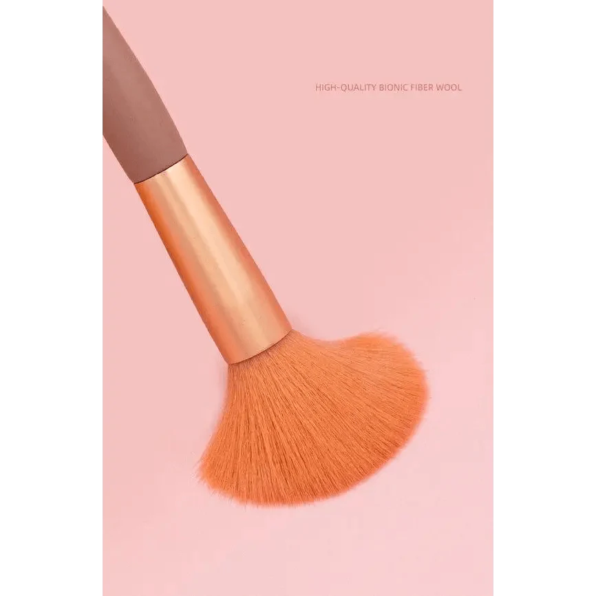 Luxury 8-Piece Travel Makeup Brush Set for Flawless Beauty - Korvel