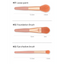 Luxury 8-Piece Travel Makeup Brush Set for Flawless Beauty - Korvel