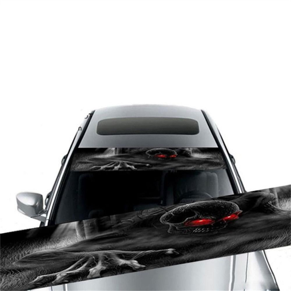 Creative 3D Skull Windshield Sticker for Cars