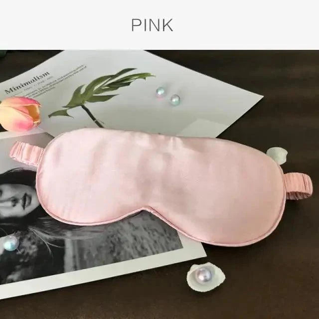 Masque de sommeil en soie de mûrier premium avec bande élastique