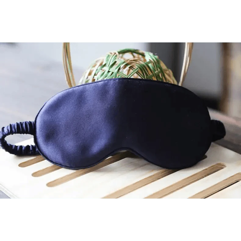 Masque de sommeil en soie de mûrier premium avec bande élastique