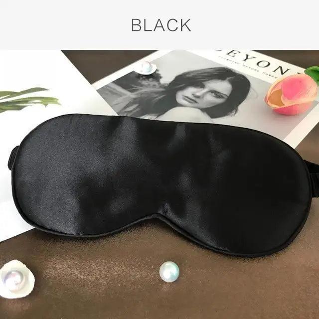 Masque de sommeil en soie de mûrier premium avec bande élastique
