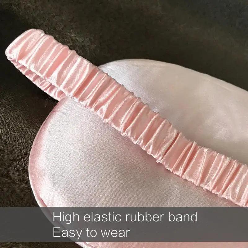 Masque de sommeil en soie de mûrier premium avec bande élastique