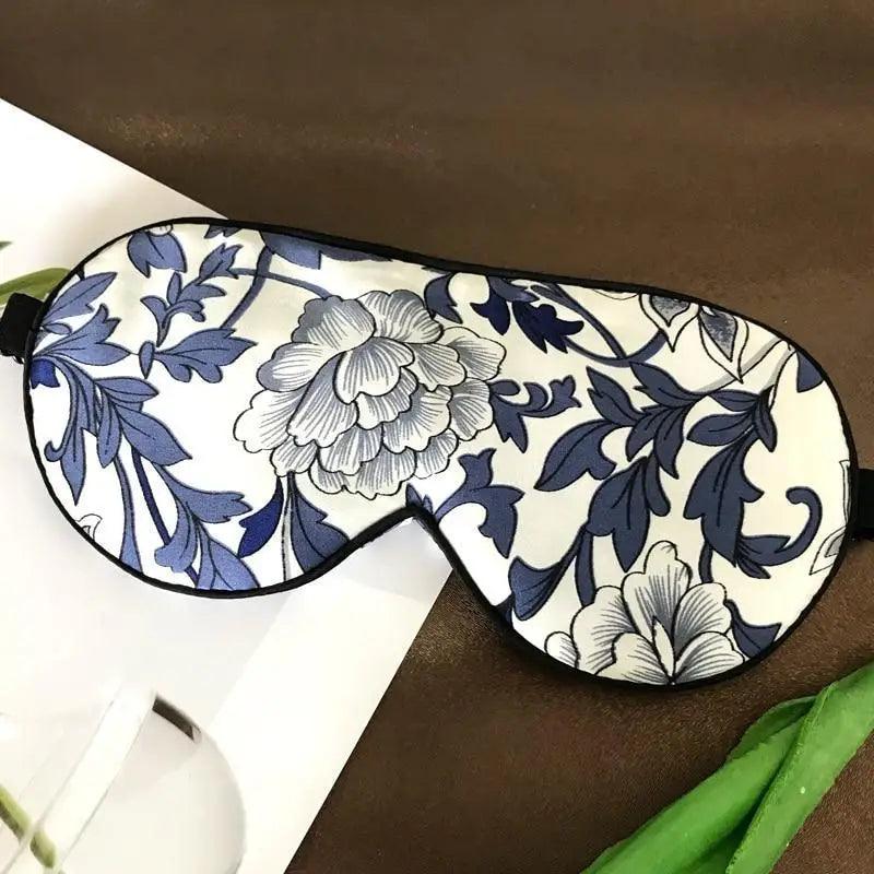 Masque de sommeil en soie de mûrier premium avec bande élastique