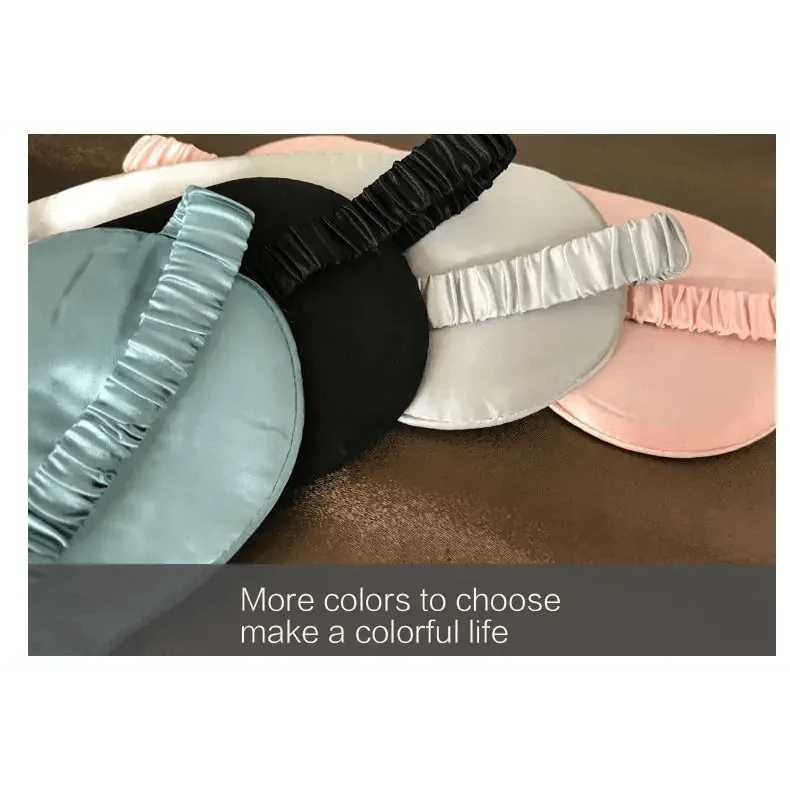 Masque de sommeil en soie de mûrier premium avec bande élastique