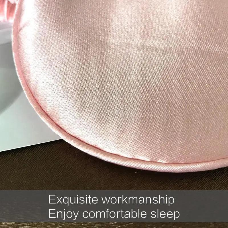 Masque de sommeil en soie de mûrier premium avec bande élastique