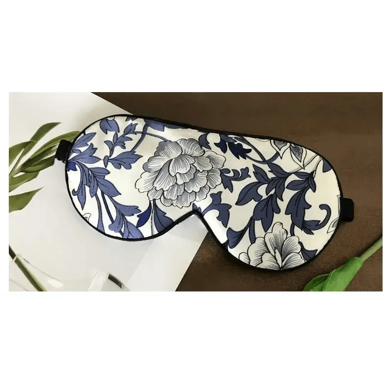 Masque de sommeil en soie de mûrier premium avec bande élastique