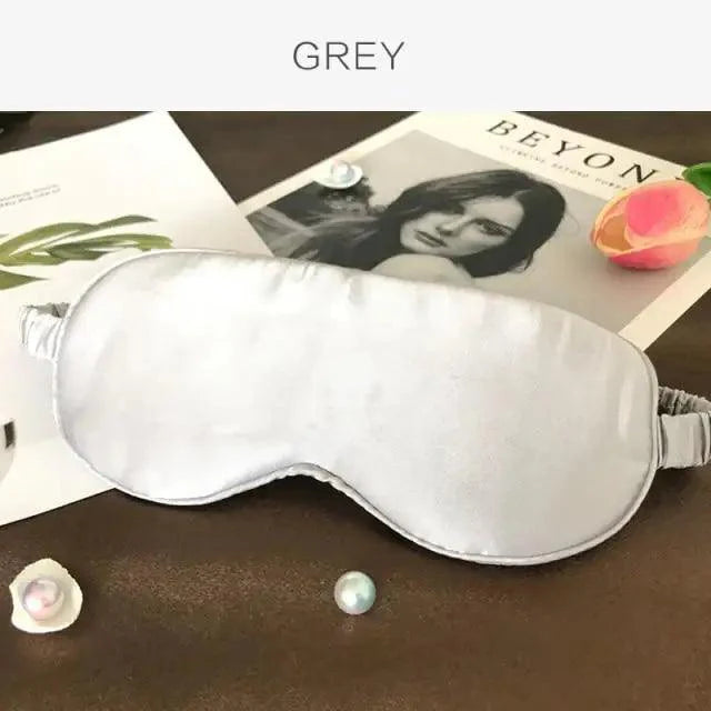 Masque de sommeil en soie de mûrier premium avec bande élastique