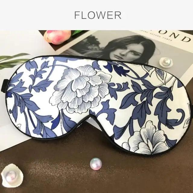 Masque de sommeil en soie de mûrier premium avec bande élastique