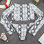 Conjunto de Bikini de Manga Larga con Estampado de Tigre para Mujeres