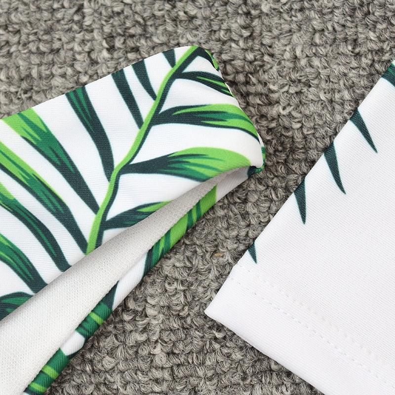Conjunto de Bikini de Manga Larga con Estampado de Tigre para Mujeres