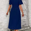 Surplice Flutter Sleeve Midi Dress