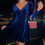 Surplice Raglan Sleeve Mini Dress
