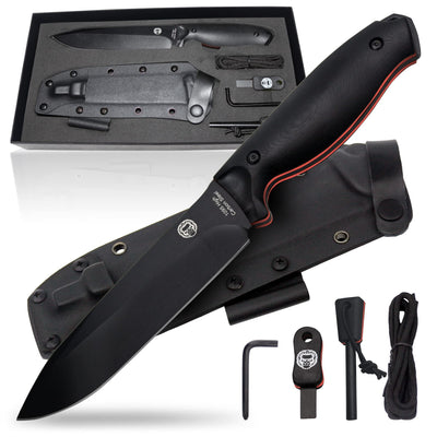 The Ultimate Fireline Bushcraft Survival Knife Gift Set (Black & Orange) - Korvel