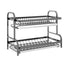 Multi-functional Double-layer Carbon Steel Tableware Storage Rack