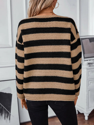 Casual Women's Knitted Sweater for Autumn & Winter