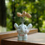 Sweet Baby Elephant - Cute Resin Car Ornament with Swaying Balloons