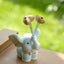 Sweet Baby Elephant - Cute Resin Car Ornament with Swaying Balloons