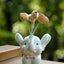 Sweet Baby Elephant - Cute Resin Car Ornament with Swaying Balloons